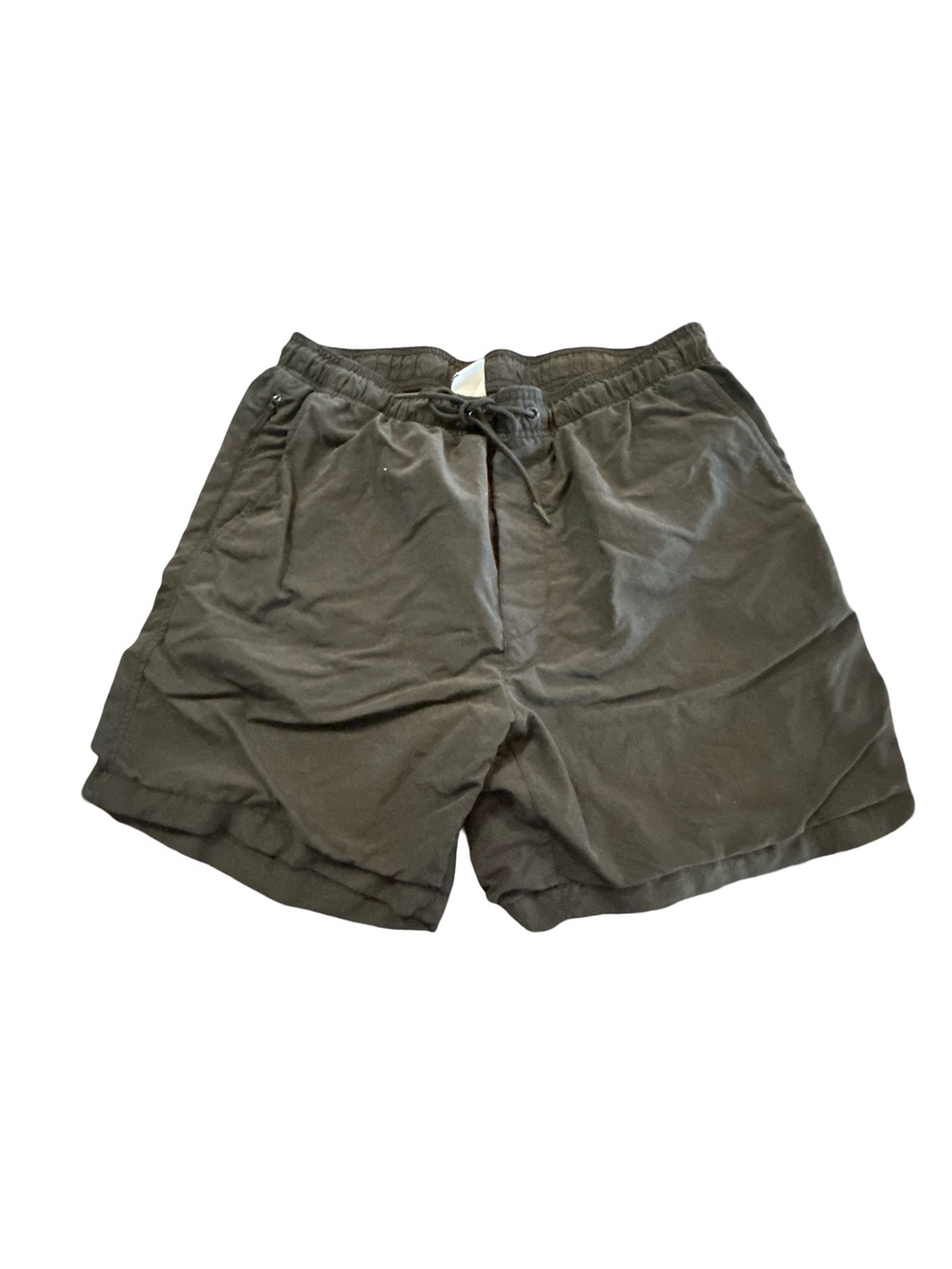 American Eagle Outfitters Men's Black Nylon Swim Trunks / Active Shorts Medium